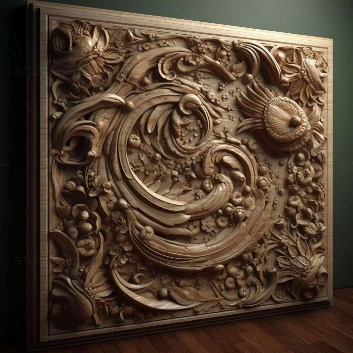Patterns and decorations (stl JAC J7 4, PATTERN_1280) 3D models for cnc